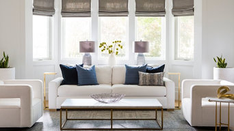 Modern Colorful Entry and living room