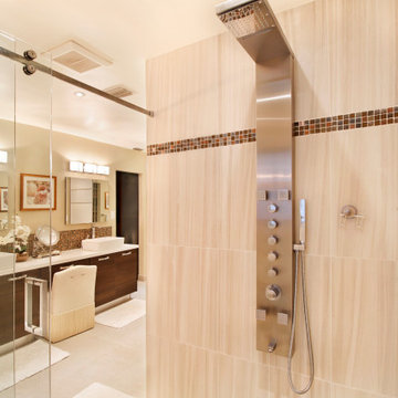 modern shower panel