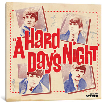 "A Hard Day's Night I" by Radio Days, Canvas Print, 12x12"