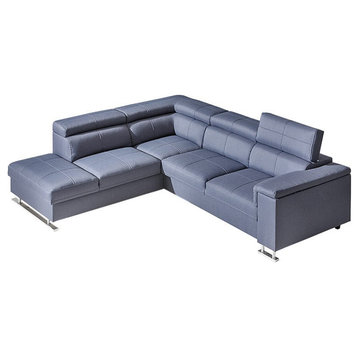 BOSNO Sectional Sleeper Sofa , Left Corner, Grey