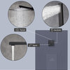 CASAINC 10" Wall Mounted Luxury Dual Rainfall Shower System Kit w Bathtub Spout, Matte Black