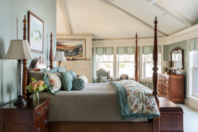 Elegant bedroom photo in Boston