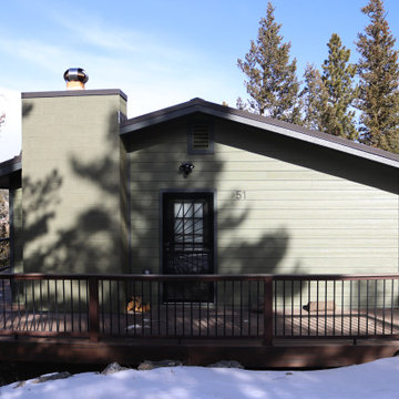 Mountain Cabin Exterior Remodel | James Hardie Siding & Pella Window Replacement