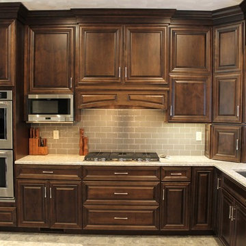 Geneseo, IL- Rich Mocha Stained Cabinets and Cambria Berwyn Quartz Kitchen