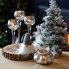 3 Piece Silver Baby Long Stem Candle Holders