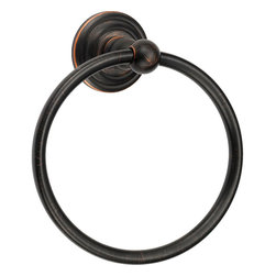 Designers Impressions - 800 Series Oil Rubbed Bronze Towel Ring - Towel Rings
