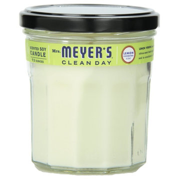 Mrs Meyers Clean Day 42116 Soy Candle, Lemon Verbena, 7.2 Oz
