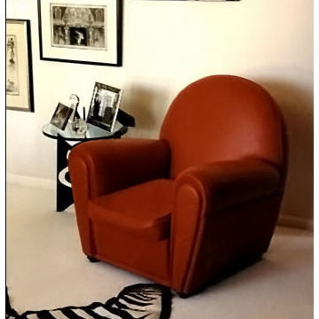 Red/Black Bedroom Chair - Image 4