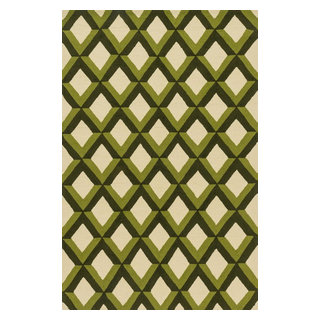 Hand Hooked Venice Beach Indoor/Outdoor Rug VENIVB-12GC00, 3'-6