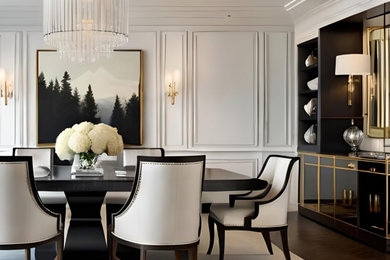 Inspiration for a timeless dining room remodel in Toronto