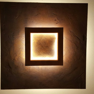 Home theater - mediterranean home theater idea in Dusseldorf