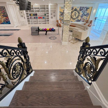 Project #135 | A Vibrant Double Curved Staircase