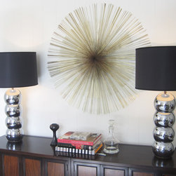 MIX Vintage Mid-Century Kovacs Ball Lamps Pair - SOLD - Table Lamps