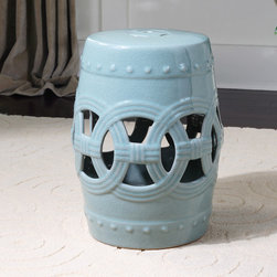Old Sage Ceramic Garden Stool - Accent And Garden Stools