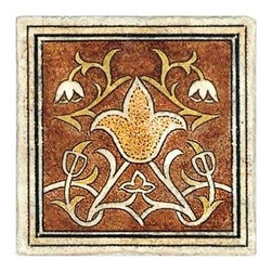 Marseille Collection - Tulip Accent {color Red} - Tile