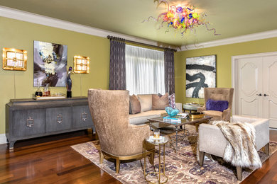 Example of an eclectic home design design in Little Rock