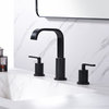 Luxier WSP03-T 2-Handle Widespread Bathroom Faucet with Drain, Oil Rubbed Bronze