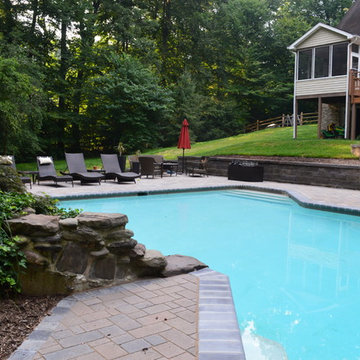 Pool Surround and Retaining Wall - Dunkirk, MD