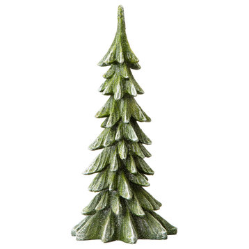 14.75"H Resin Christmas Table Tree Decor