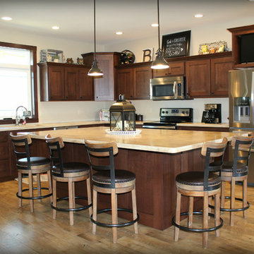 Custom Kitchen Cabinetry-Red Oak-Coffee Stain