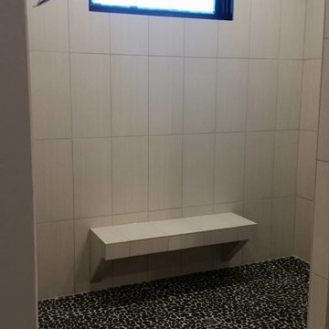 River Rock Walk In Shower