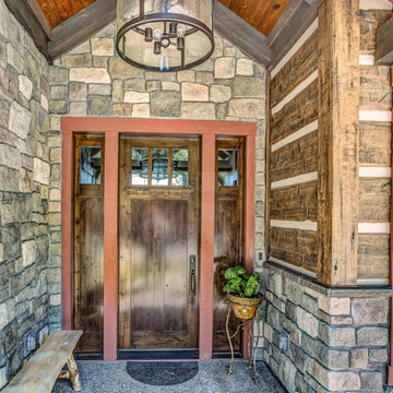 Missoula Valley, Montana Log Siding Residence