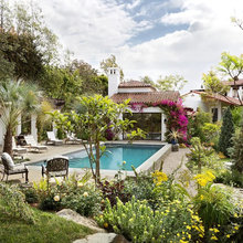 outdoor spaces and pools