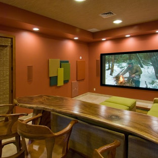 World-inspired home cinema in Hawaii.