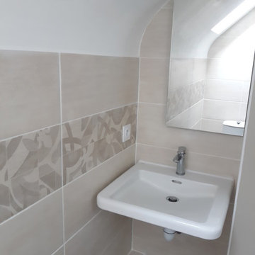 Petite salle de bain sous comble, st Nazaire