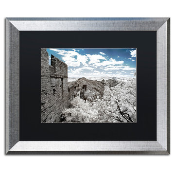Philippe Hugonnard 'White Wall VII' Art, Silver Frame, Black Matte, 20"x16"