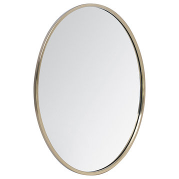 Vasto Round Mirror, Gold, 24"