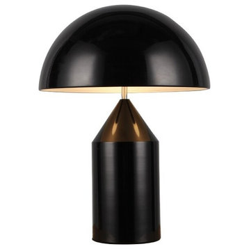 Gold/White/Black Modern LED Table Lamp for Living Room, Bedroom, Bedside, Black, 9.8