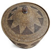 Diamond Tea Stained Basket WithLid