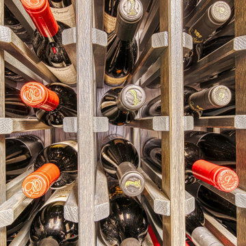 Modern Oak Wine Cellar in West Loop, Chicago
