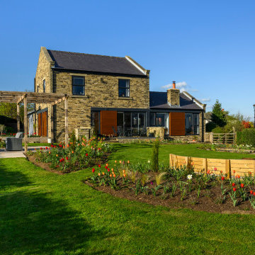 Jardín en el campo de Yorkshire, RU