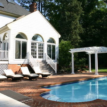 Swimming Pool with Brick Pavers