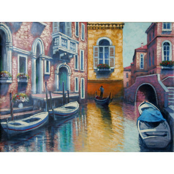 Bassari, Venice Canal, Oil Painting