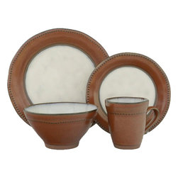 Centrics Sienna 16-Piece Dinnerware Set - Dinnerware Sets