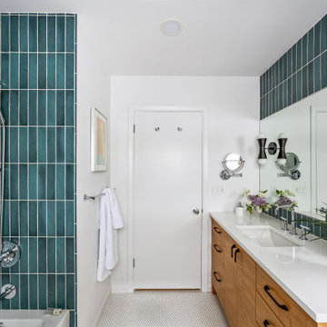 Fun playful color Bathroom
