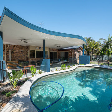 Renovated Pool with Rebuilt Patio