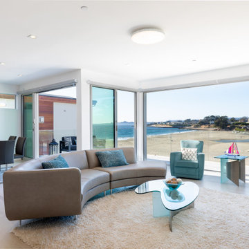 Santa Cruz Beach Front Property, Modern Malibu Style