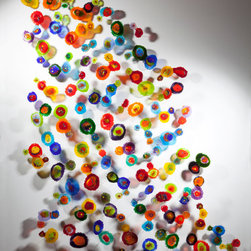 FLOATING COLOR SPLASHES - Wall Sculptures