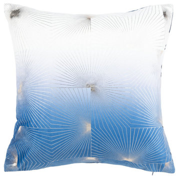 Safavieh Loran Pillow, Navy/Grey, 1'6" Square