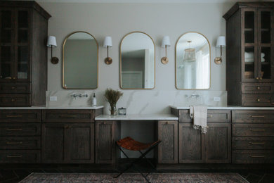 Inspiration for a transitional bathroom remodel in Indianapolis