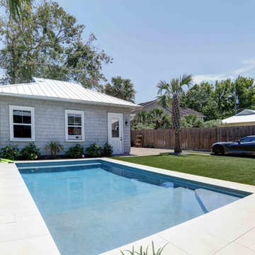 Atlantic Beach Modern Backyard