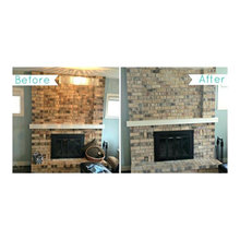 Whitewashed Fireplaces
