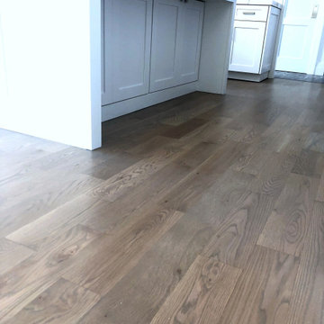 DIX HILLS: 5" WHITE OAK INSTALLED & FINISHED WITH 4 PART CUSTOM STAIN