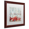 Color Bakery 'New Orleans Seafood III' Art, Wood Frame, White Matte, 16"x16"