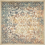 Unique Loom - Unique Loom Beige Dragor Oslo 6' 0 x 6' 0 Square Rug - The Oslo Collection is the perfect choice for anyone looking for rich, eye-catching patterns for their home. Enhance your space with lovely teals, reds, creams, and blues paired with traditional, vintage, and tribal motifs. This Oslo rug is just the right addition to your home's decor.