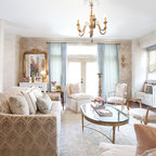 French Townhome - Traditional - Living Room - Houston - by Dodson and ...